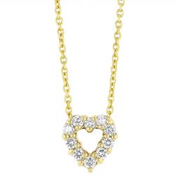 Roberto Coin Tiny Treasures Diamond & Sapphire Reversible Heart