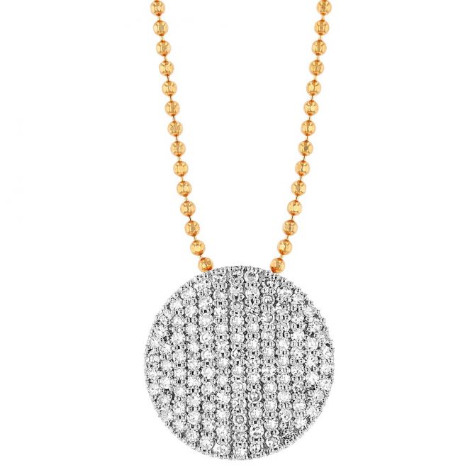 Phillips House Infinity Diamond Necklace in Rose Gold