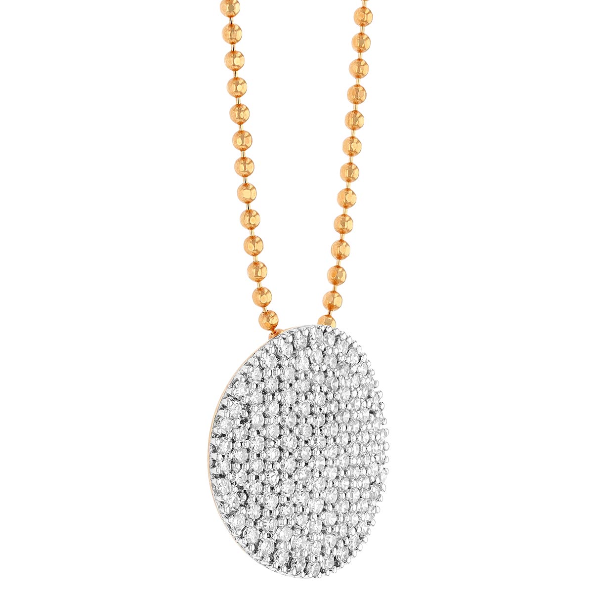 Phillips House Infinity Diamond Necklace in Rose Gold