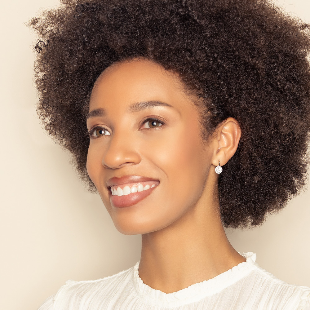 Frederic Sage 14K White & Yellow Gold Diamond Cluster Circle Drop Earrings