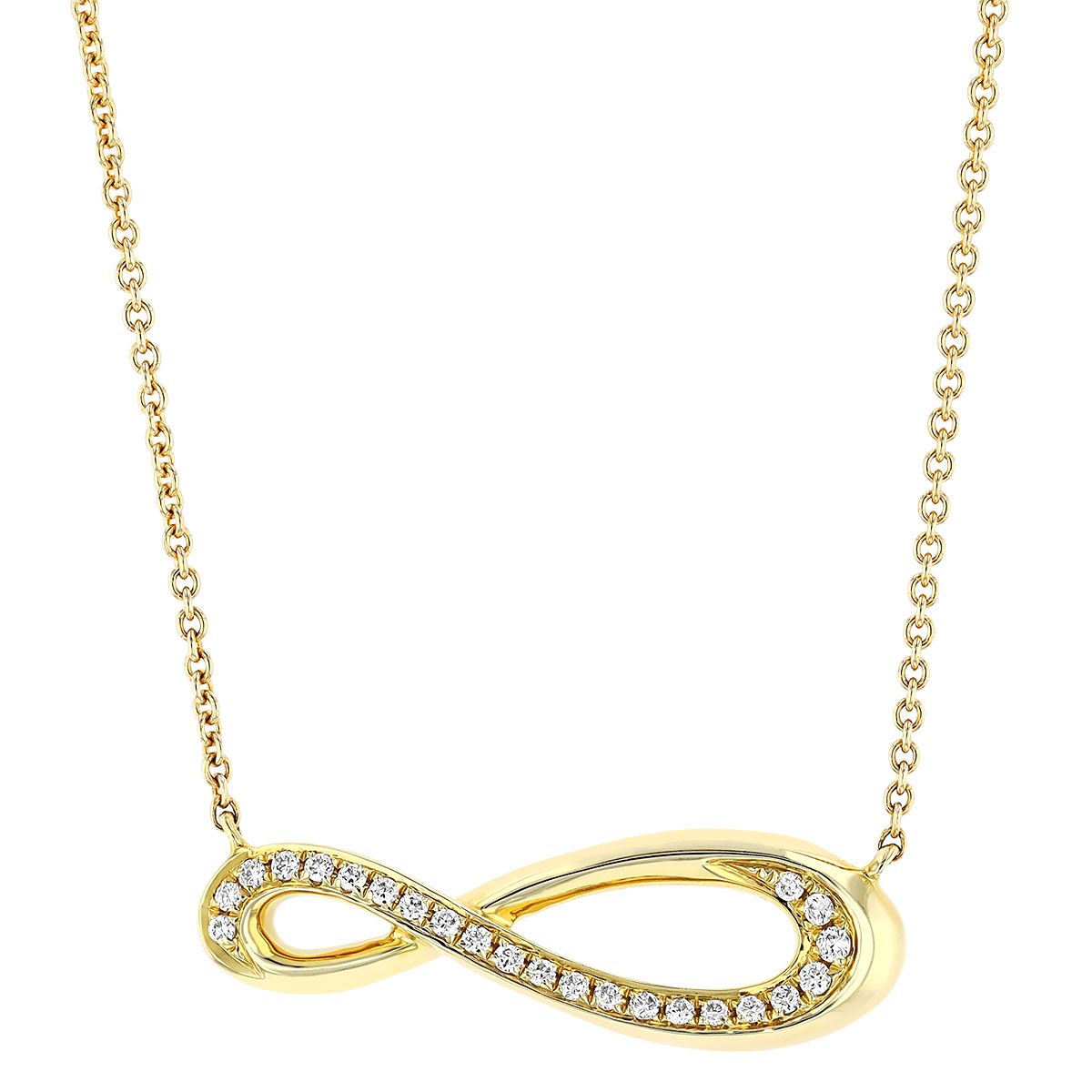 Cypress Diamond Necklace in Yellow Gold