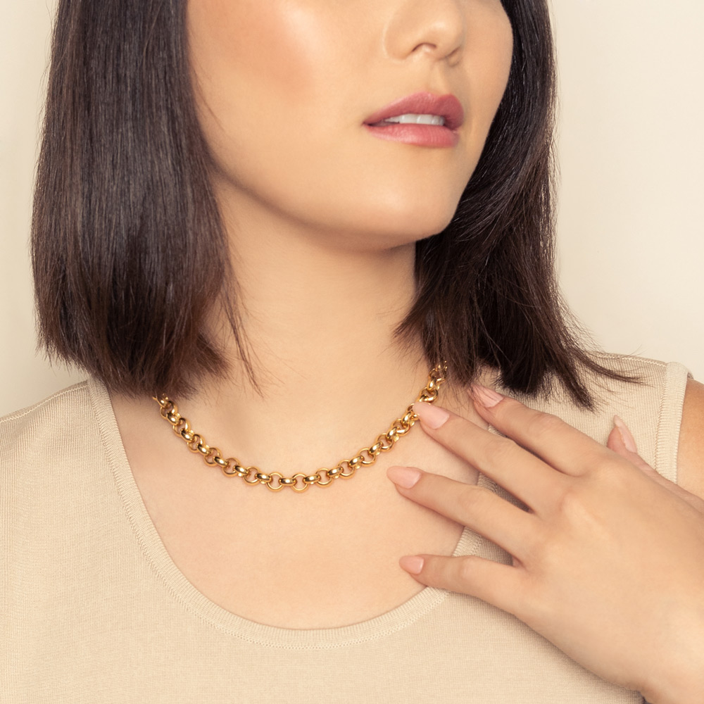 Roberto Coin Yellow Gold Link Chain Necklace, 18