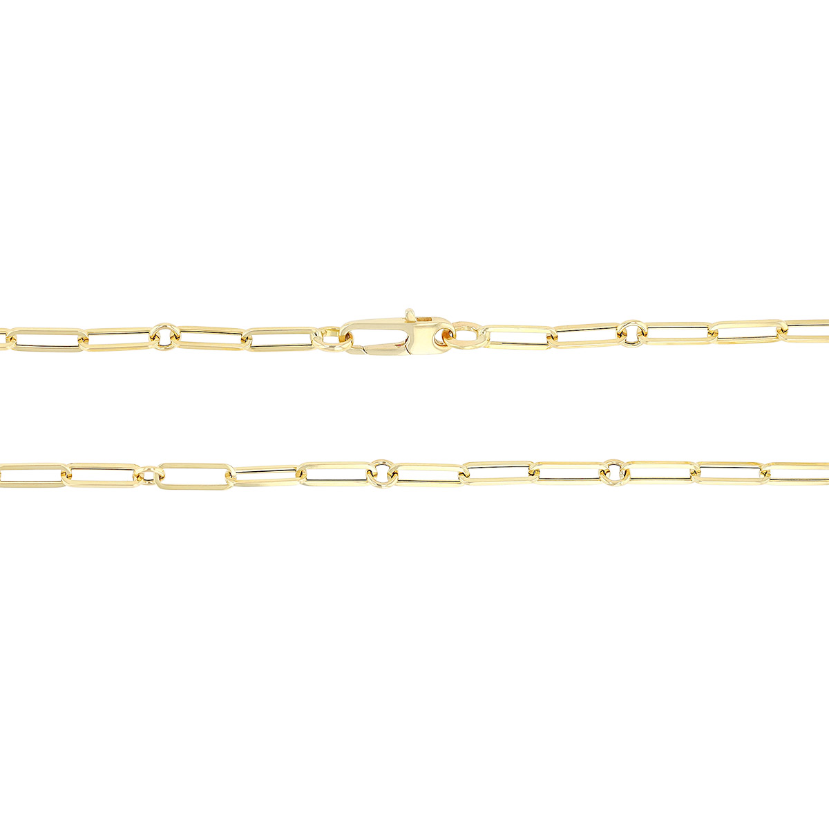Roberto Coin Oro Classic Yellow Gold Fine Paperclip & Round Link Chain, 34