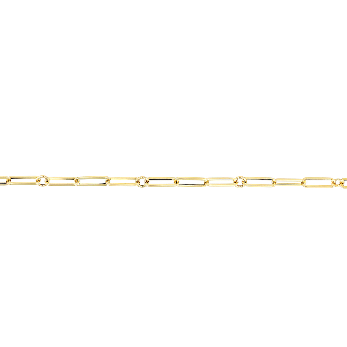 Roberto Coin Yellow Gold Paperclip Chain Bracelet, 7