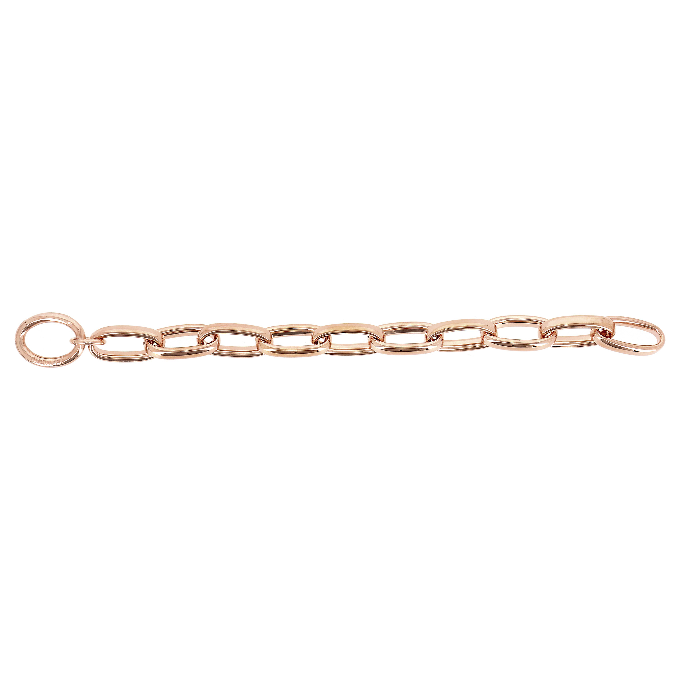 Pesavento Forever Chic Paperclip Chain Link Bracelet in Rose Tone, 9.5