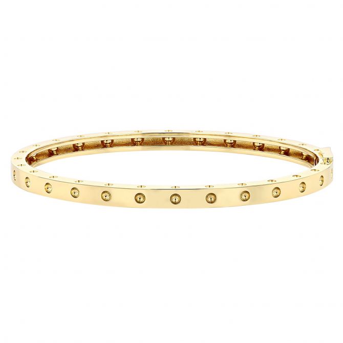Roberto Coin 18K Yellow Gold Symphony Hinged Bangle Bracelet