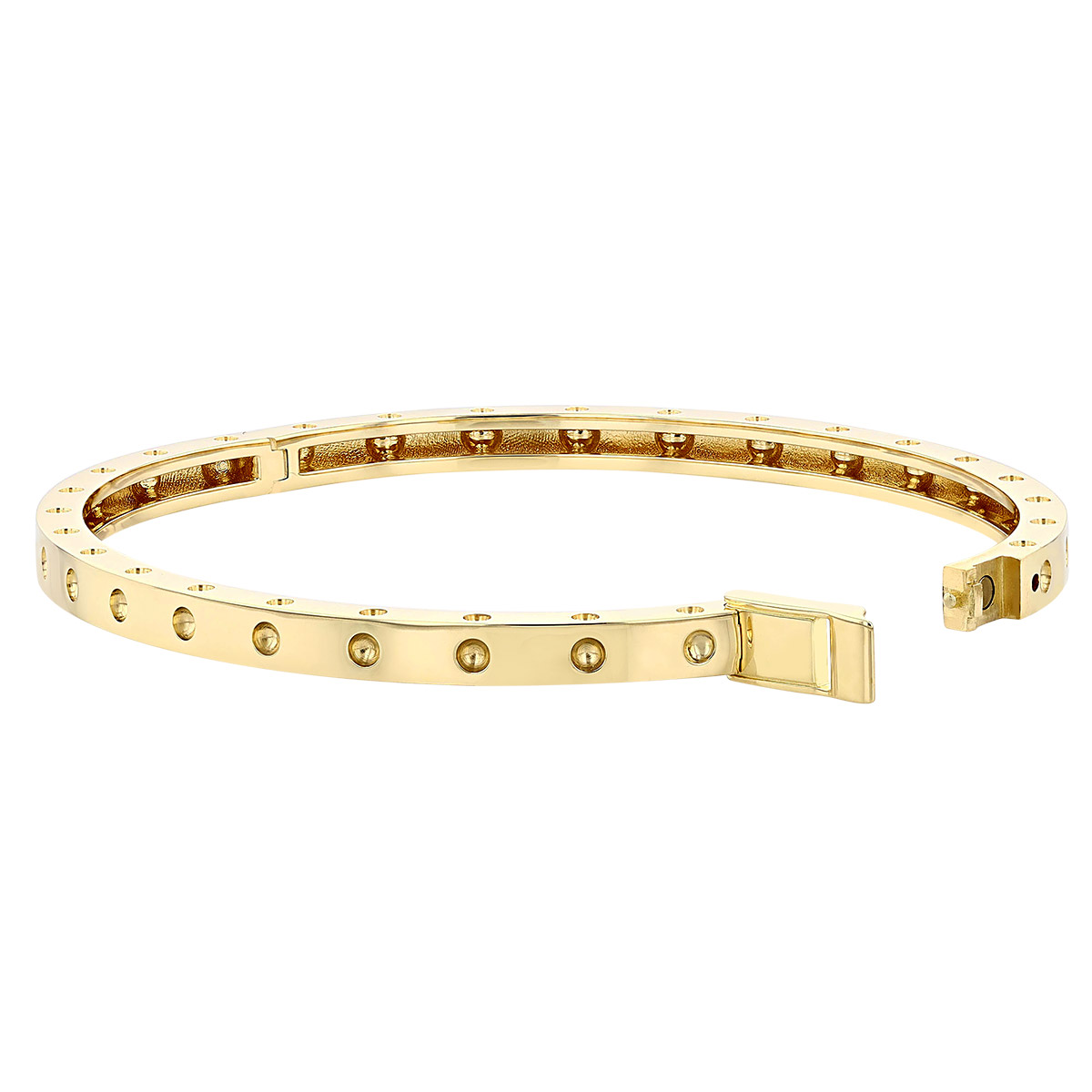 Roberto Coin 18K Yellow Gold Symphony Hinged Bangle Bracelet