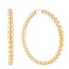 Roberto Coin Oro Classic 18K Gold Beaded Extra Large Hoop Earrings