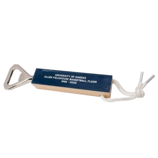 Tokens & Icons Kansas' Allen Fieldhouse Floor Bottle Opener