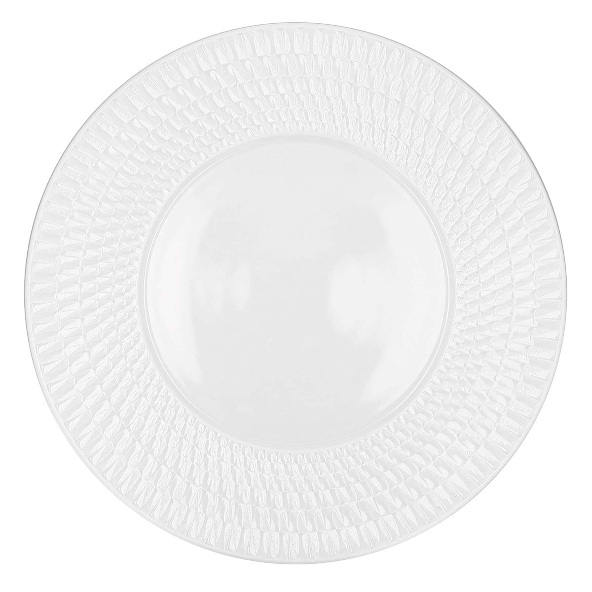 Bernardaud Twist Set of 3: Dinner Plate, Salad Plate & Bread & Butter Plate