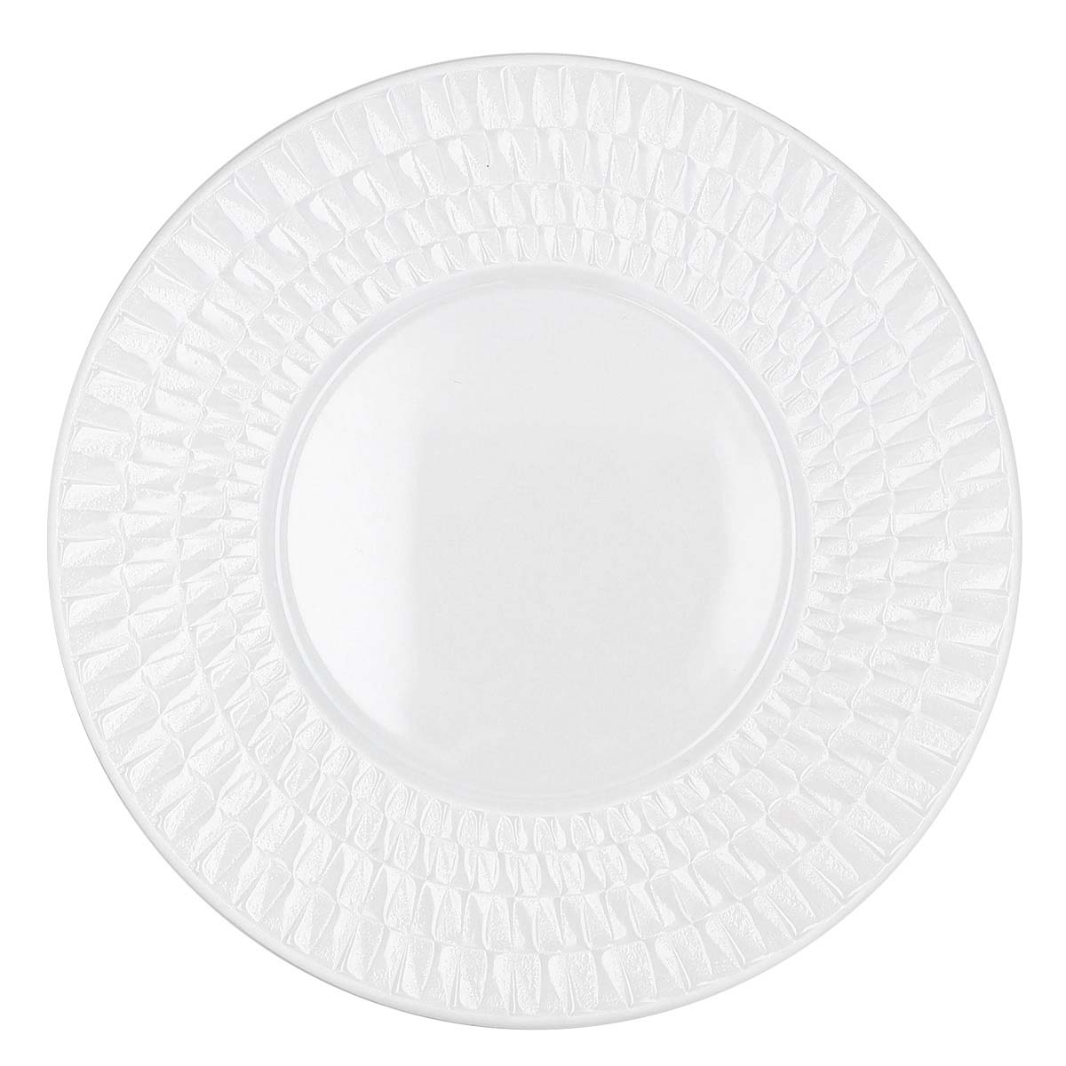 Bernardaud Twist Set of 3: Dinner Plate, Salad Plate & Bread & Butter Plate