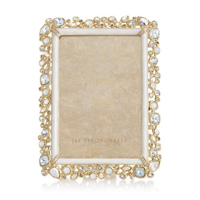Jay Strongwater Emery Bejeweled Frame, 4x6