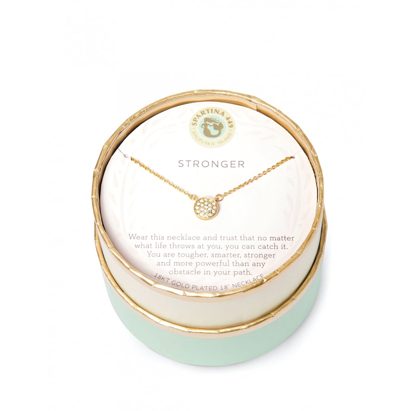 Spartina 449 Sea La Vie Pave Disk Necklace