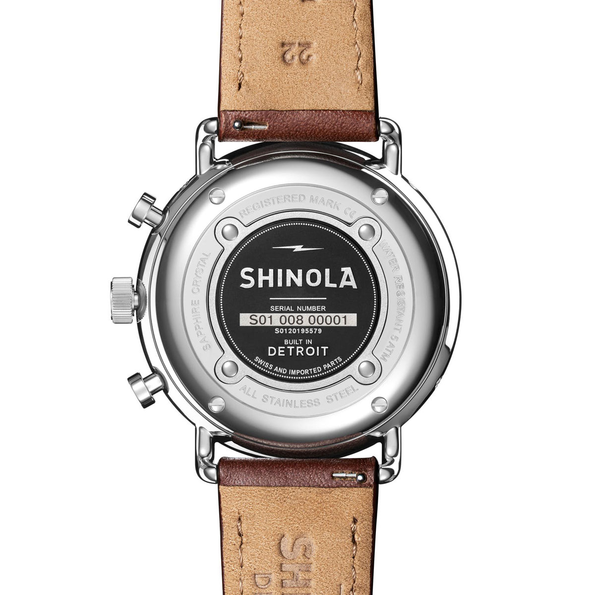 Shinola Canfield Sport 45mm Watch, Navy Blue and Silver Dial