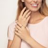 Yellow Gold Band with Flush Set Trillion Cut Diamond