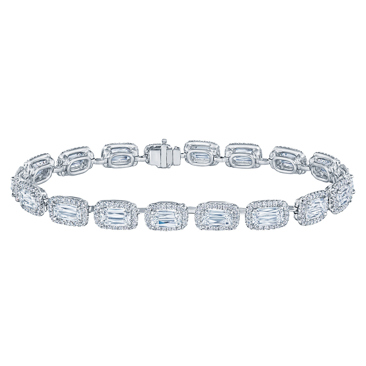 Kwiat Ashoka Diamond Halo Bracelet in Platinum