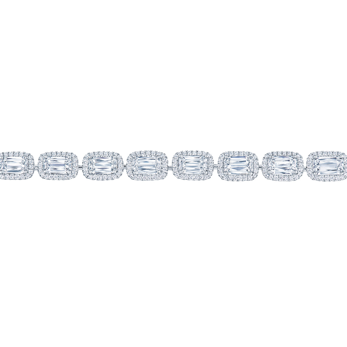 Kwiat Ashoka Diamond Halo Bracelet in Platinum