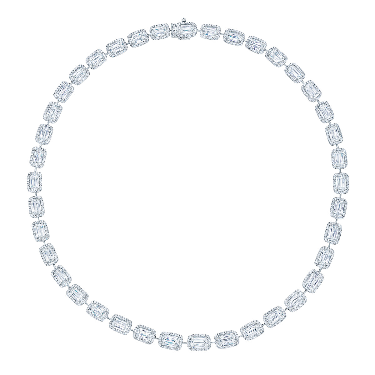 Kwiat Ashoka Diamond Halo Necklace in Platinum