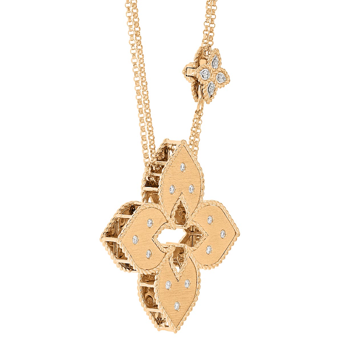 Roberto Coin Venetian Princess Medium Cutout Pendant on 30