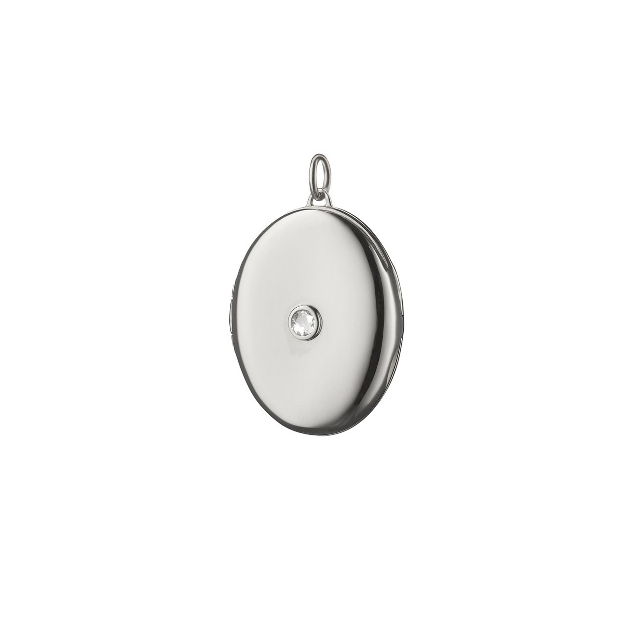 Monica Rich Kosann White Sapphire Locket Charm