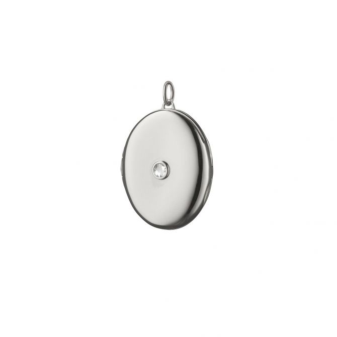 Monica Rich Kosann White Sapphire Locket Charm