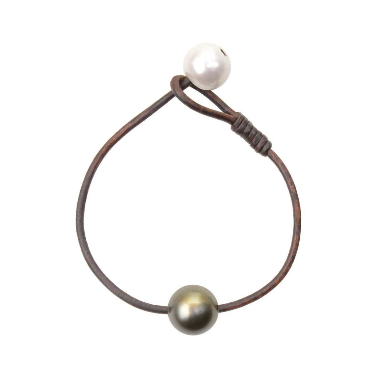 Vincent Peach Seaplicity Bracelet with Freshwater and Tahitian Pearls