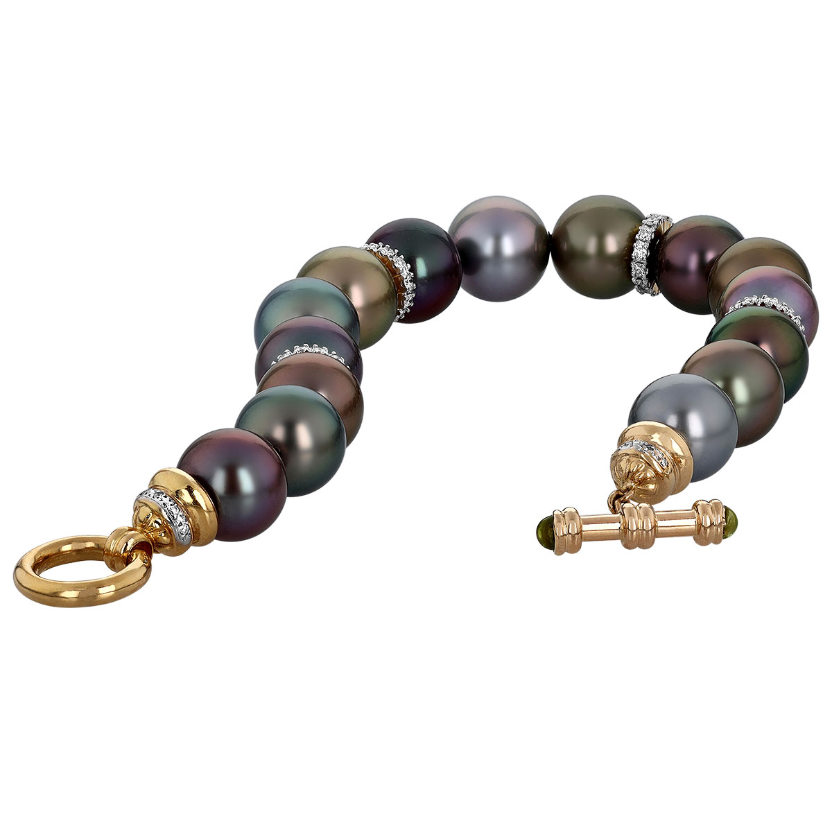 TARA Pearls Tahitian South Sea Cultured Pearl Bracelet with Diamonds