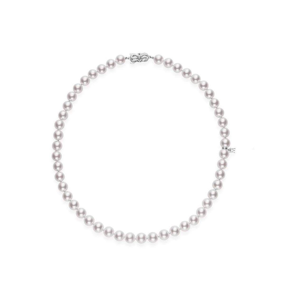 Mikimoto Akoya Cultured Pearl Strand Necklace with Platinum Clasp, 18