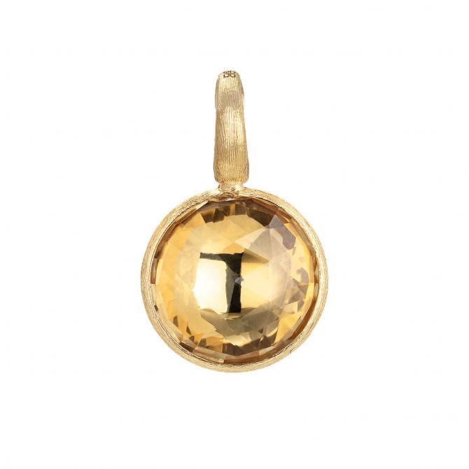 Marco Bicego Jaipur 18K Small Stackable Pendant, Citrine Quartz
