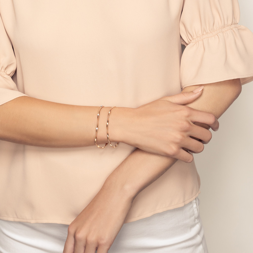 Marco Bicego Marrakech Rose Gold Stackable Bangle Bracelet