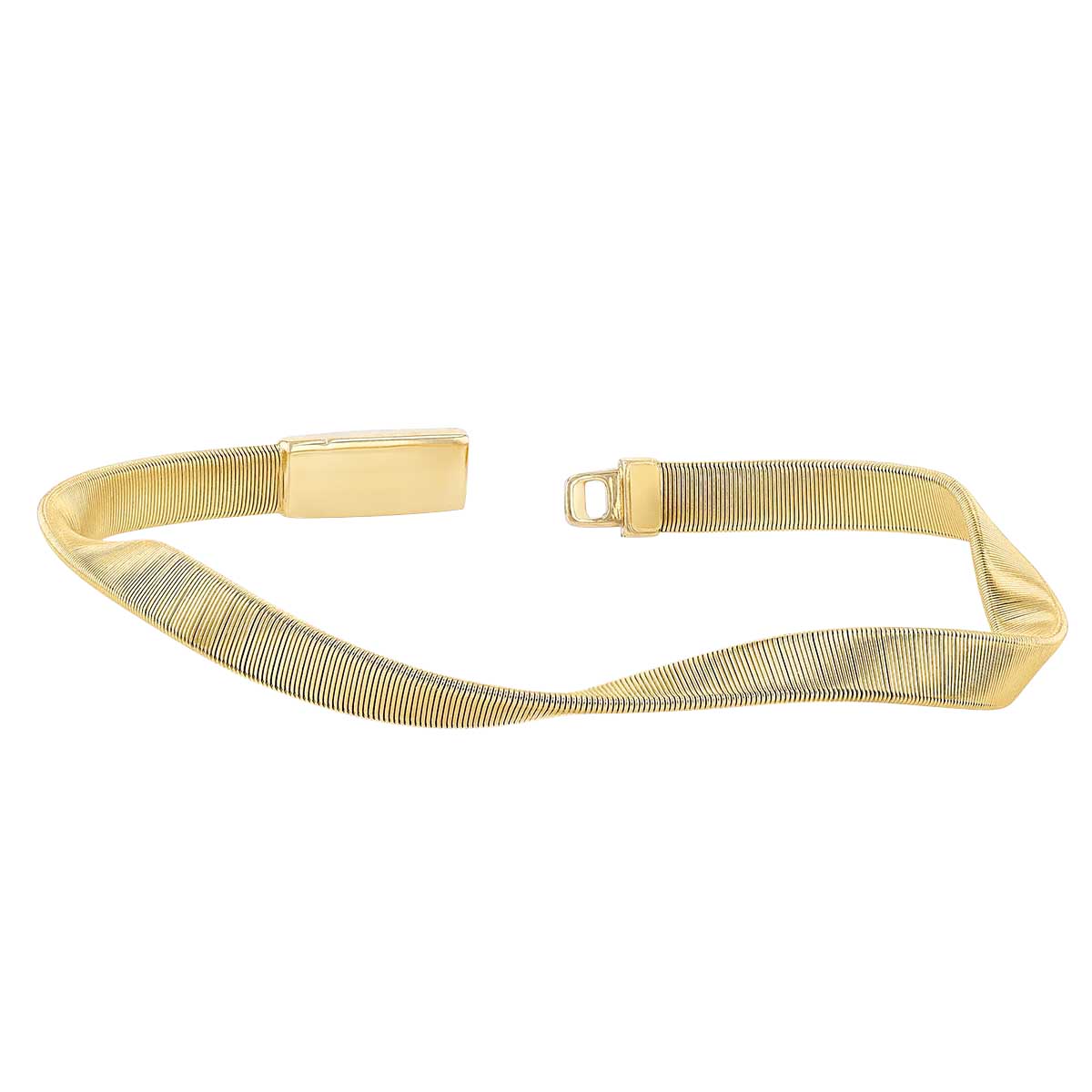 Marco Bicego Marrakech Yellow Gold Twisted Stackable Bangle Bracelet
