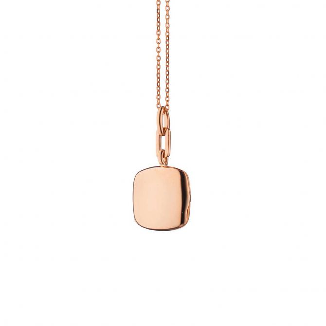 Monica Rich Kosann Slim Cushion "Viv" Locket in Rose Gold