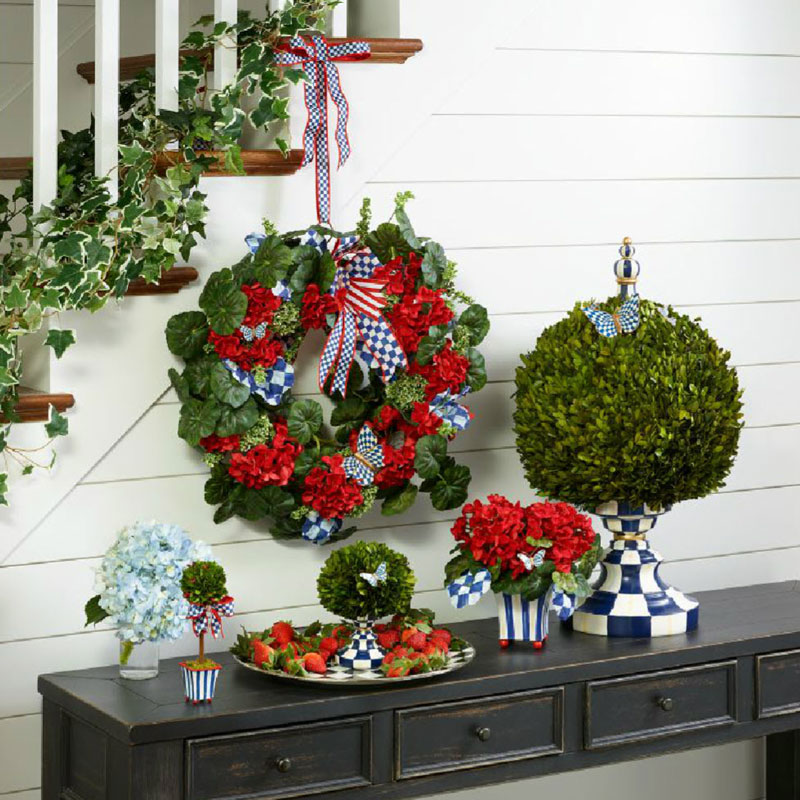 MacKenzie-Childs Boxwood Topiary, Americana