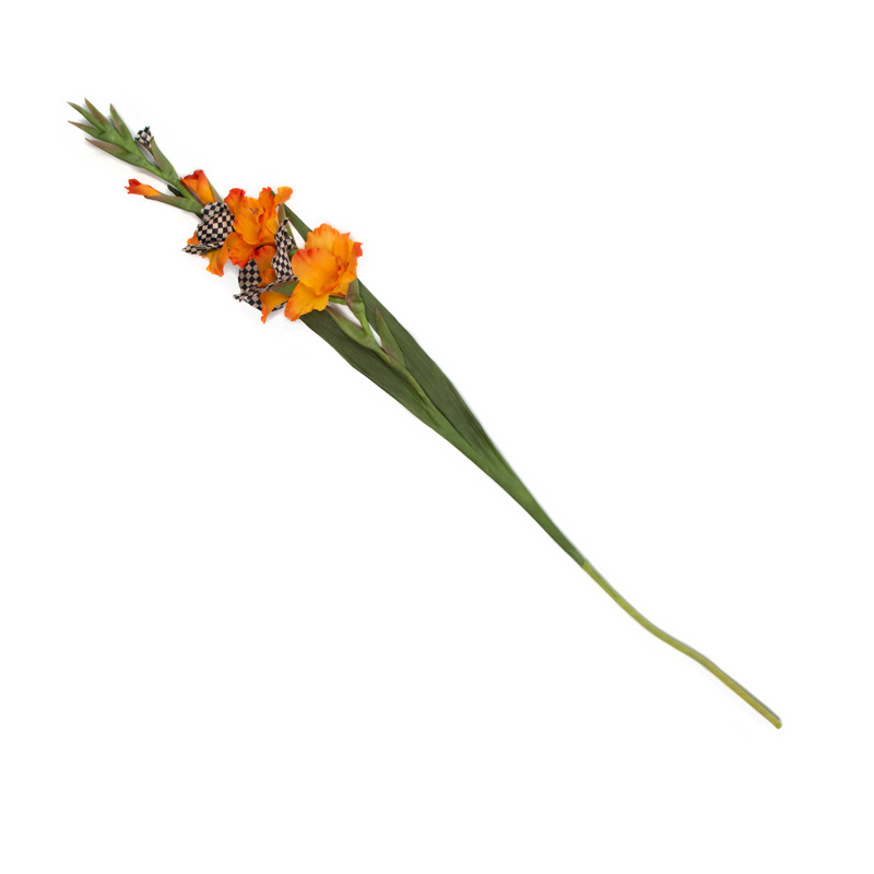MacKenzie-Childs Courtly Check Gladiolus, Orange