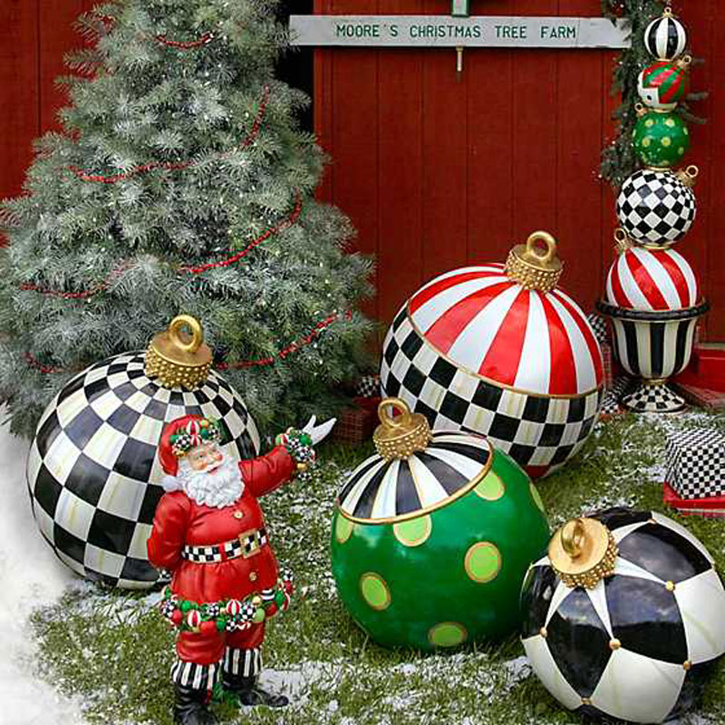 MacKenzie-Childs Jolly Outdoor Ornament, Harlequin