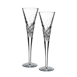 Flauto Da Champagne Lismore Diamond – Bicchiere In Vetro Per Bollicine, Design Classico A Diamante