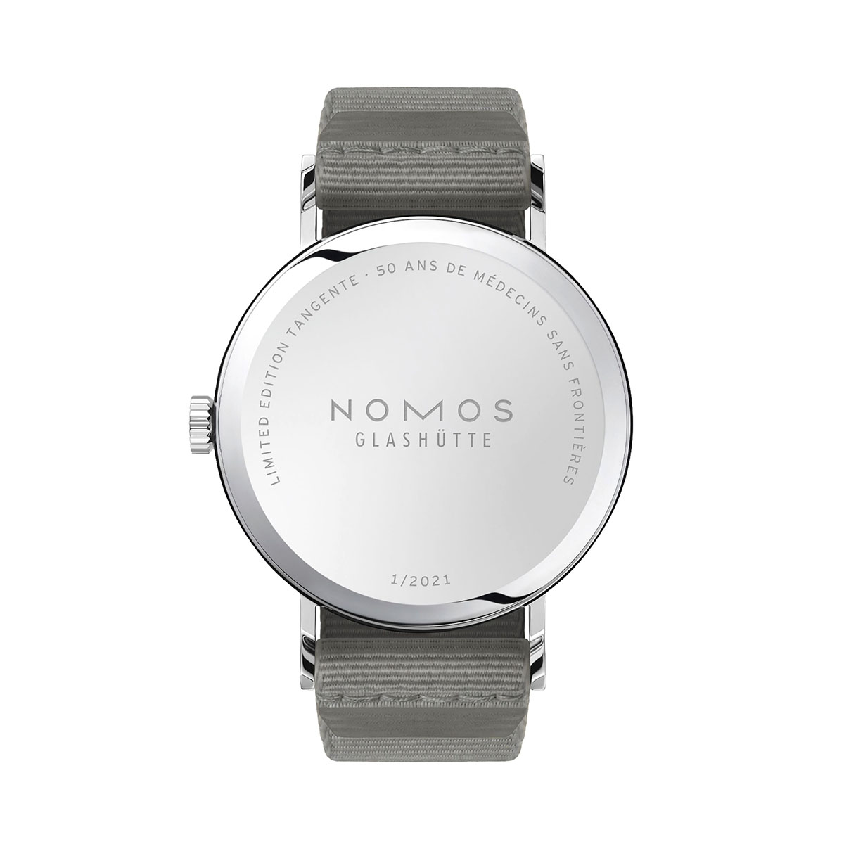 Nomos Tangente 38mm Special Edition Watch, White and Black Dial