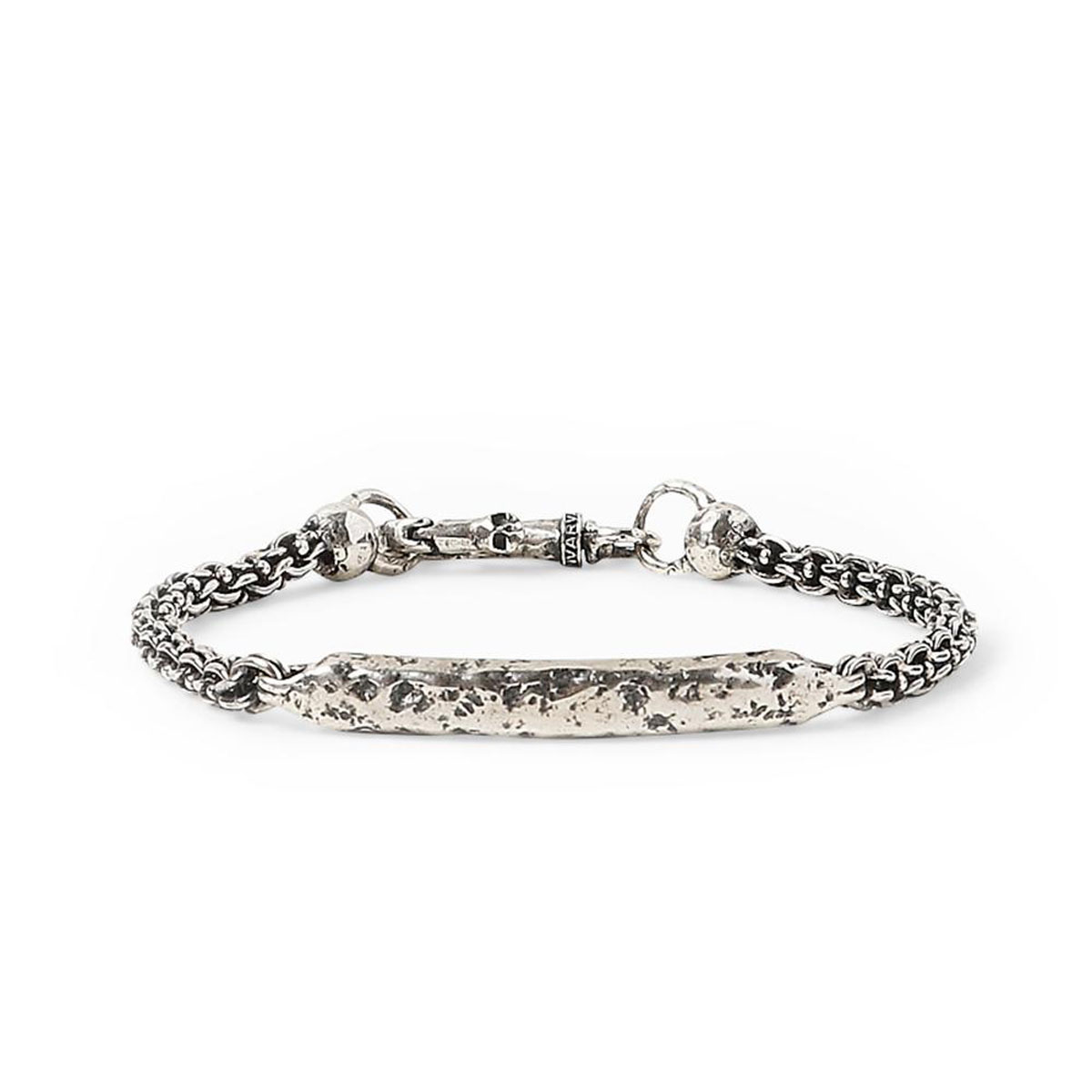 John Varvatos Artisan Sterling Silver ID Chain Link Bracelet
