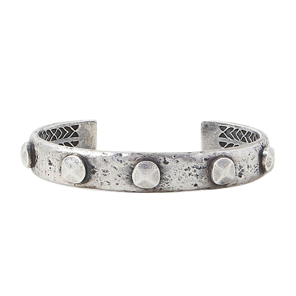 John Varvatos Rivet Sterling Silver Cuff Bracelet, Medium