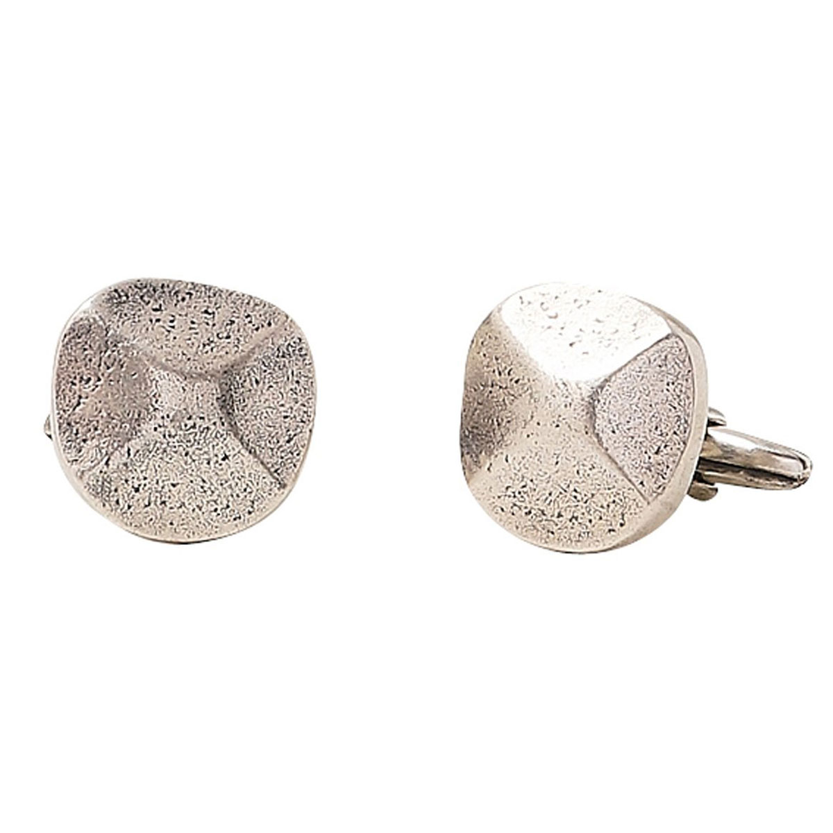 John Varvatos Rivet Sterling Silver Metal Cufflinks