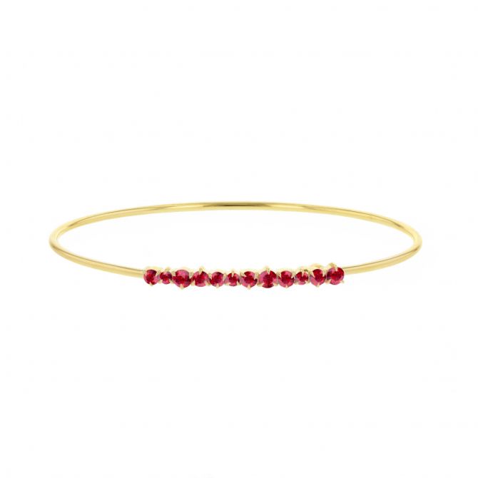 Phillips House Ruby Enchanted Bangle Bracelet in Yellow Gold