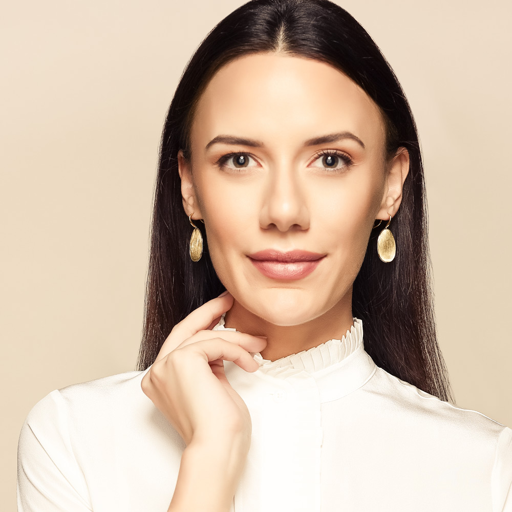 Marco Bicego Lunaria Yellow Gold Large Drop Earrings