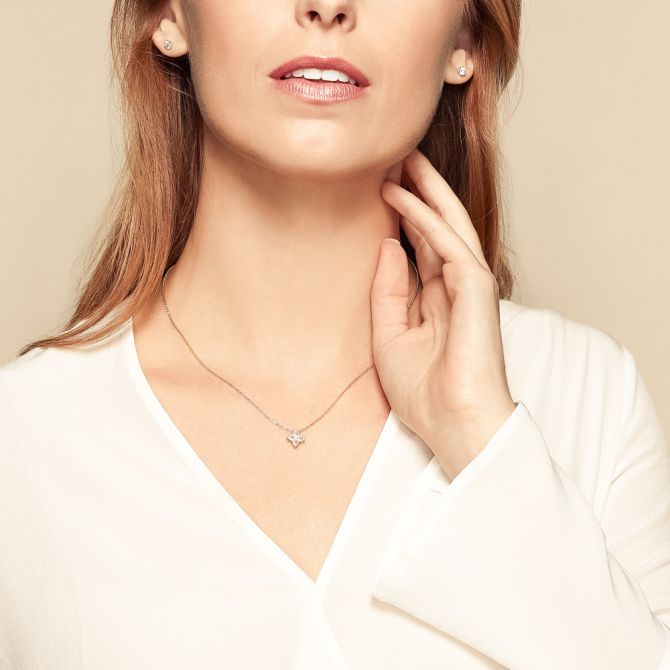 Roberto Coin Princess Flower Yellow Gold Small Pendant