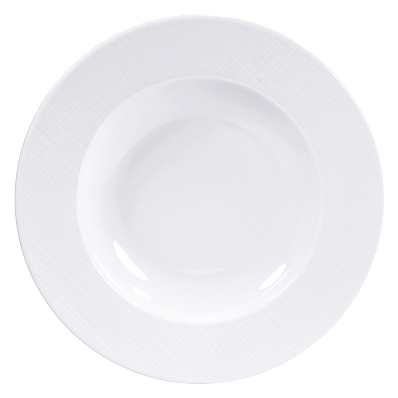 Bernardaud Organza White Rim Soup Bowl