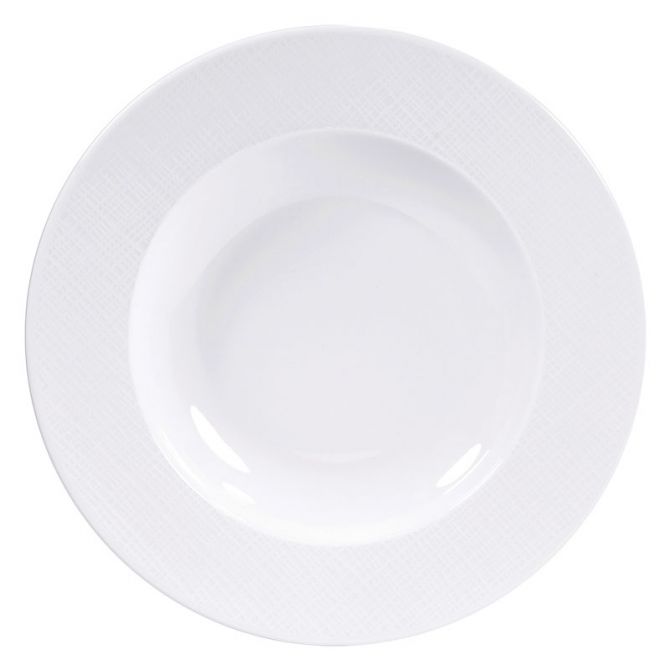 Bernardaud Organza White Rim Soup Bowl