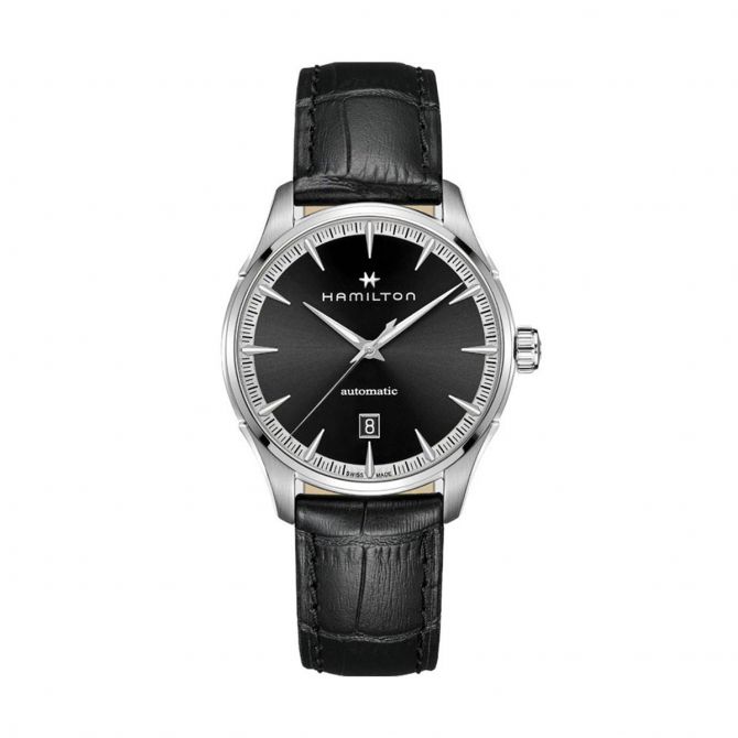 Hamilton Jazzmaster Automatic 40mm Watch, Black and Silver Dial