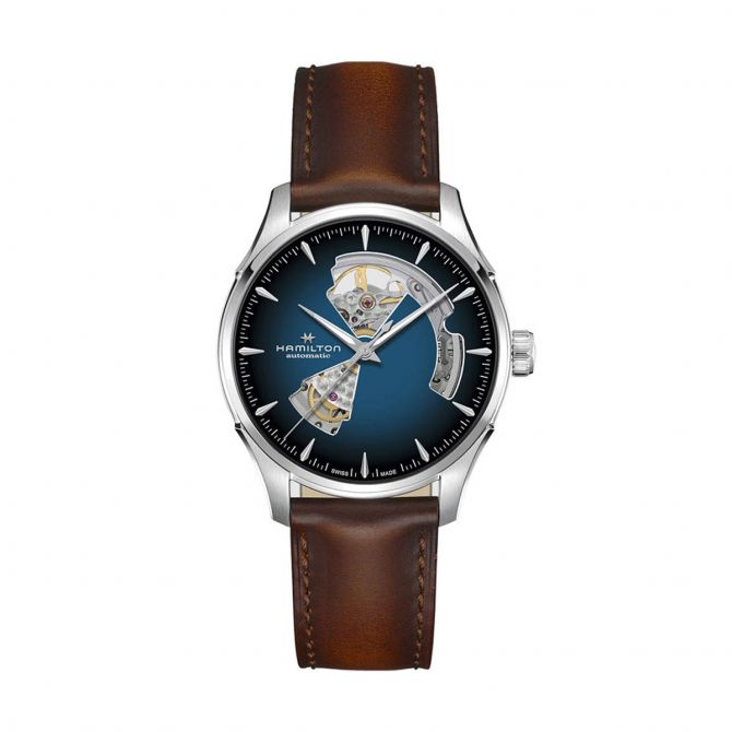 Hamilton Jazzmaster Open Heart Automatic 40mm Watch, Blue Dial
