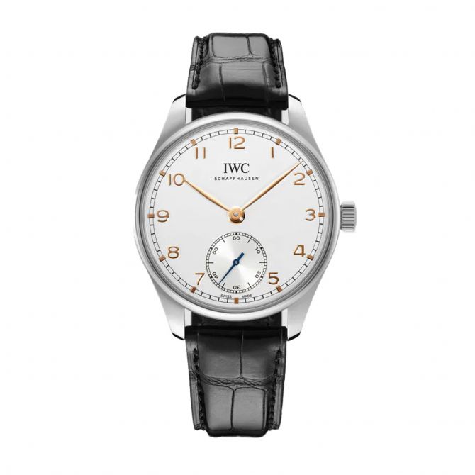 IWC Schaffhausen Portugieser Automatic 40mm Watch, Silver Plated Dial