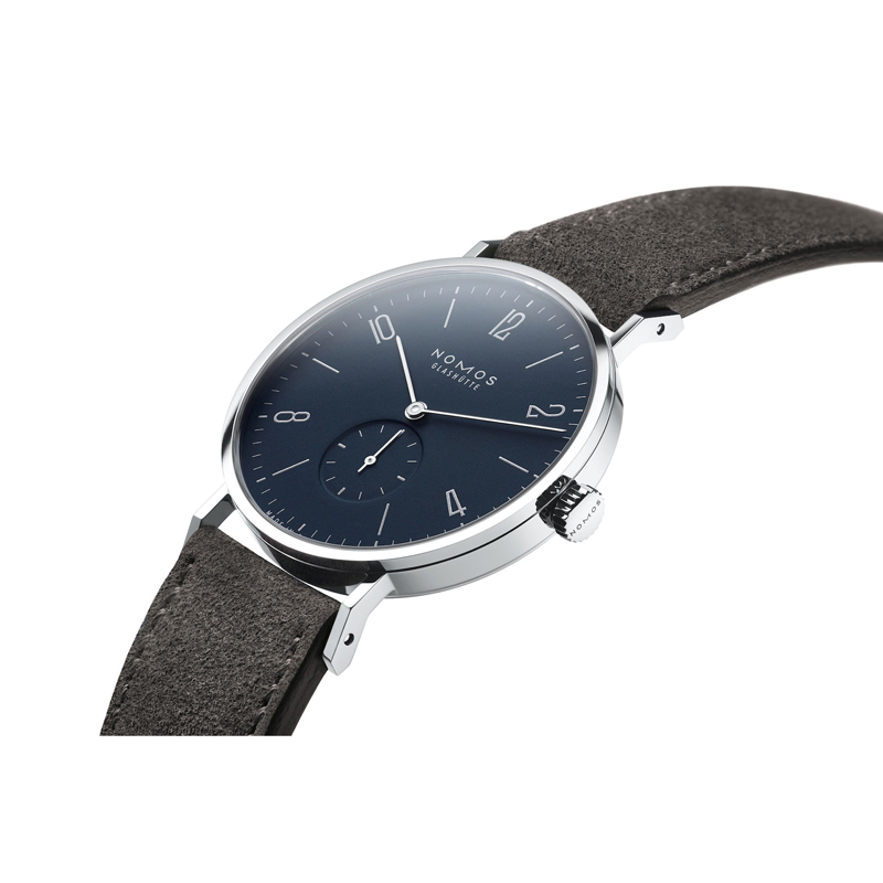 Nomos Glashutte Tangente 38mm Watch, Midnight Black and Blue Dial