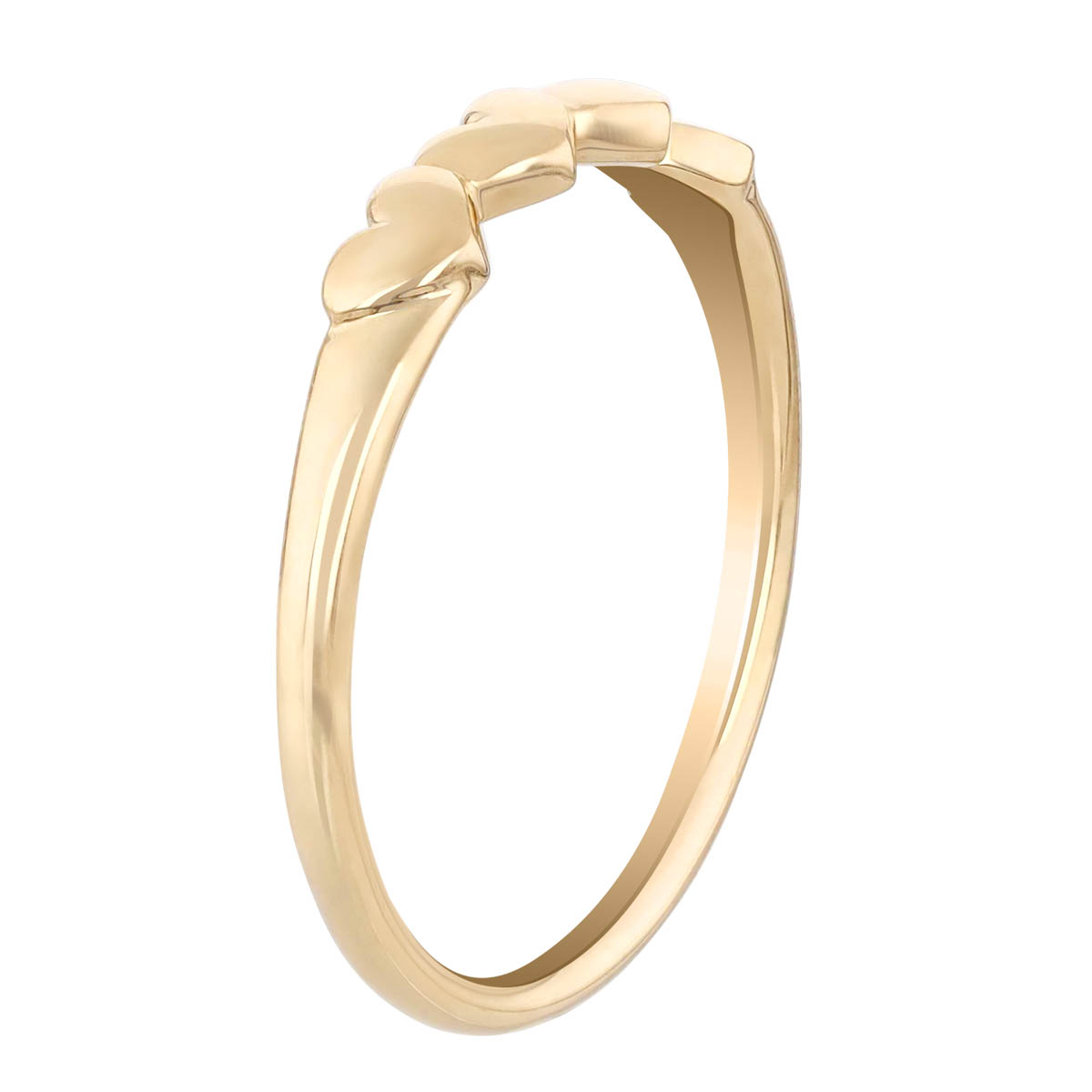 Phillips House Yellow Gold Hearts Pinky Ring